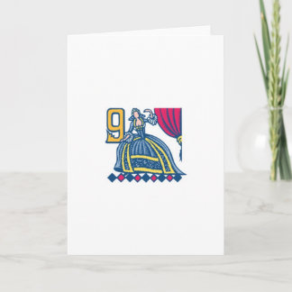 Nine Ladies Dancing Holiday Card