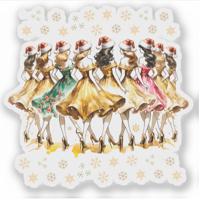 Nine Ladies Dancing | Twelve Days of Christmas (Front)