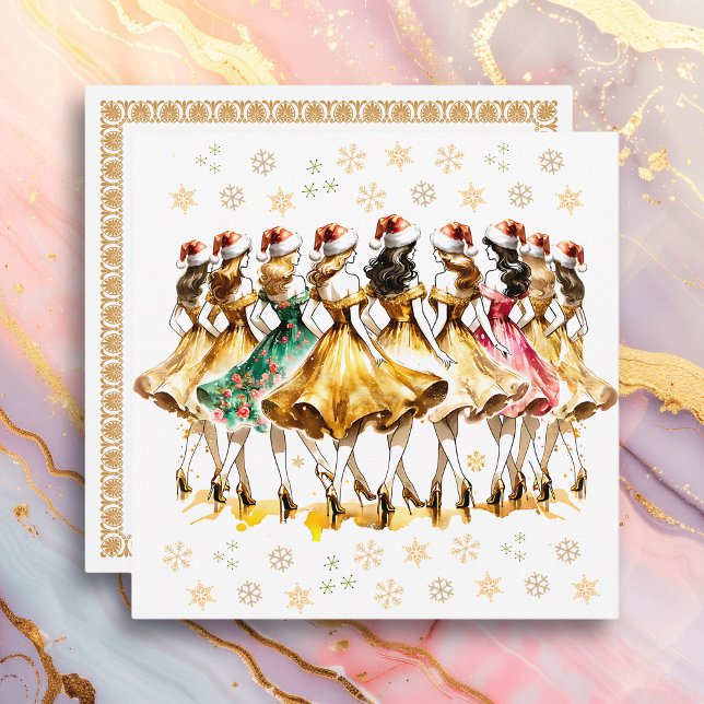 Nine Ladies Dancing | Twelve Days of Christmas Holiday Card (Creator Uploaded)