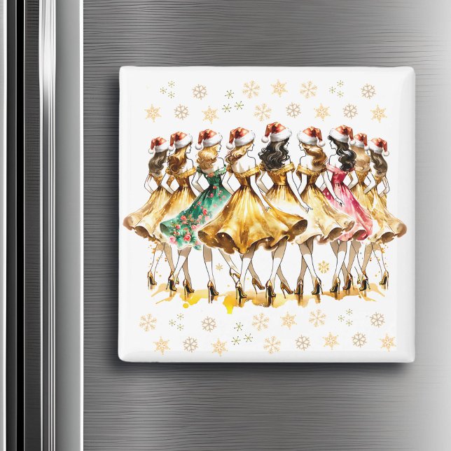 Nine Ladies Dancing | Twelve Days of Christmas Magnet (Creator Uploaded)