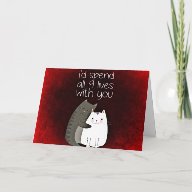 NINE LIVES ANNIVERSARY/LOVE CARD (Front)