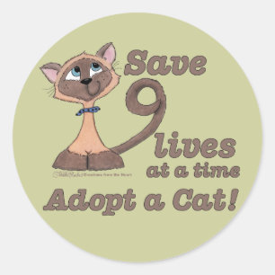 Nine Lives Classic Round Sticker