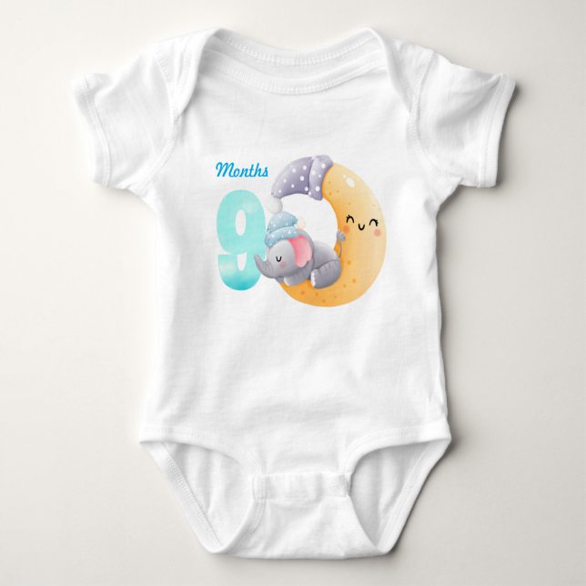 Nine months baby bodysuit (Front)