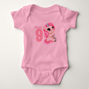Nine months baby bodysuit