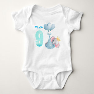 Nine months baby bodysuit