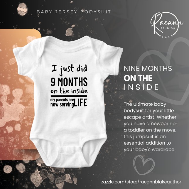 Nine Months on the Inside Baby Bodysuit (Creator Uploaded)