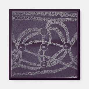 Nine moon in the dark world magnet