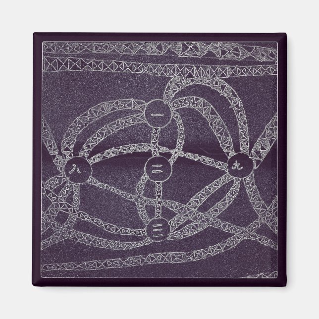 Nine moon in the dark world magnet (Front)