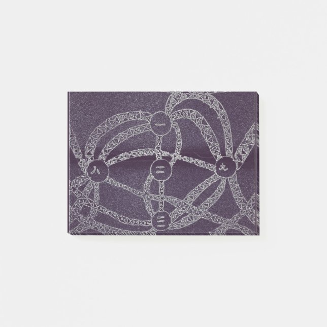 Nine moon in the dark world post-it notes (Front)