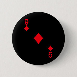 Nine Of Diamonds Costume Halloween Deck Of Cards 6 Cm Round Badge