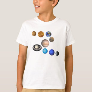 Nine planets in the solar system. Mercury,Venus, T-Shirt