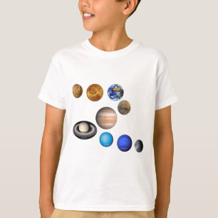 Nine planets in the solar system. Mercury,Venus, T-Shirt