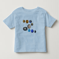 Nine planets in the solar system. Mercury,Venus,