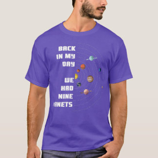 Nine Planets Outer Space Science Astronomer Premiu T-Shirt