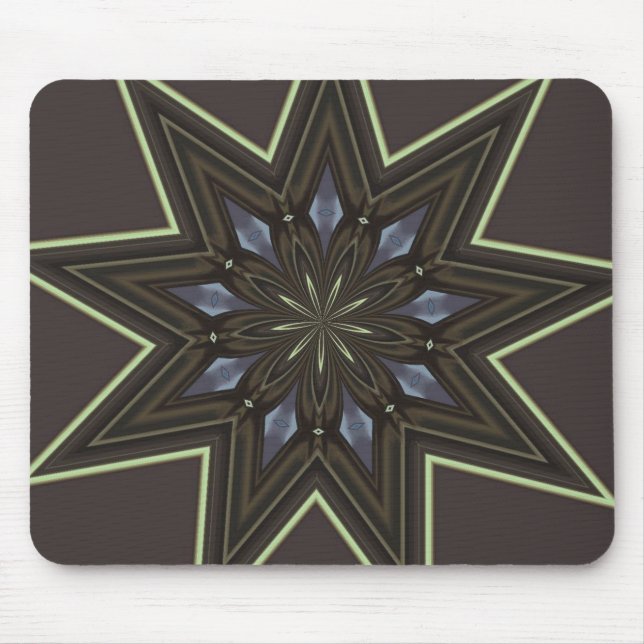 Nine Pointed Star Mouse Pad (Front)