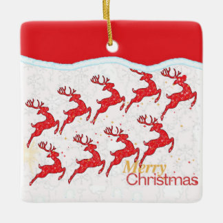 Nine Reindeers Ornaments 