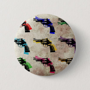 Nine Revolvers 6 Cm Round Badge