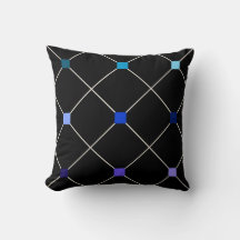 Nine Shades of Blue Throw Pillow