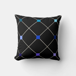 Nine Shades of Blue Throw Pillow