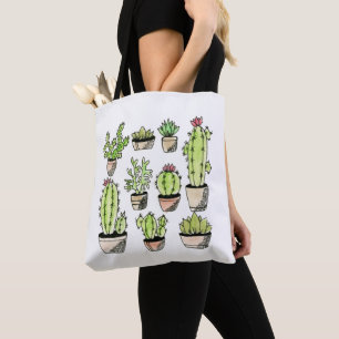 Nine Succulents Tote Bag