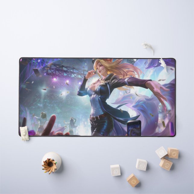 Nine Tail Fox Deskmat | Customisable Desk Mat (Kids Table)