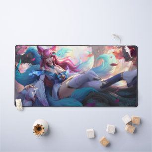 Nine Tail Fox Deskmat   Customizable Desk Mat