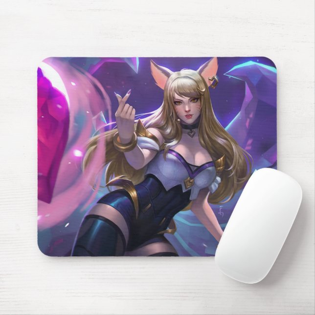Nine Tail Fox Mousepad | Customisable Mousepad (With Mouse)