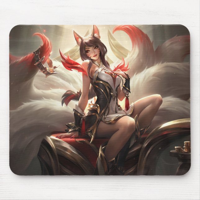 Nine Tail Fox Mousepad | Customisable Mousepad (Front)