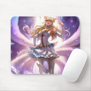 Nine Tail Fox Mousepad   Customizable Mousepad