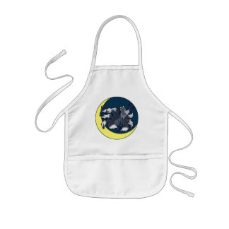 Nine Tailed Silver Fox (Kitsune) Kids Apron