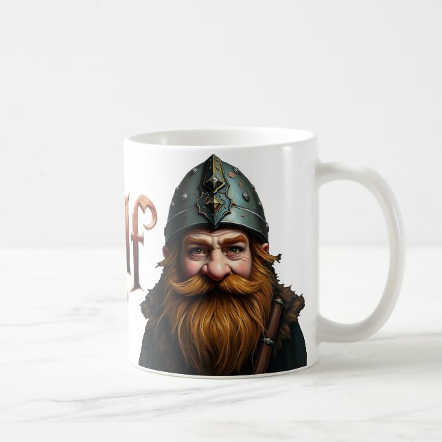 nine with text coffee mug (Right)