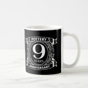 Nine years Pottery wedding anniversary Coffee Mug