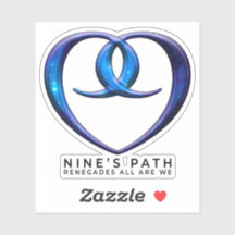 Nine's Path 9 Love Seal transparent sticker