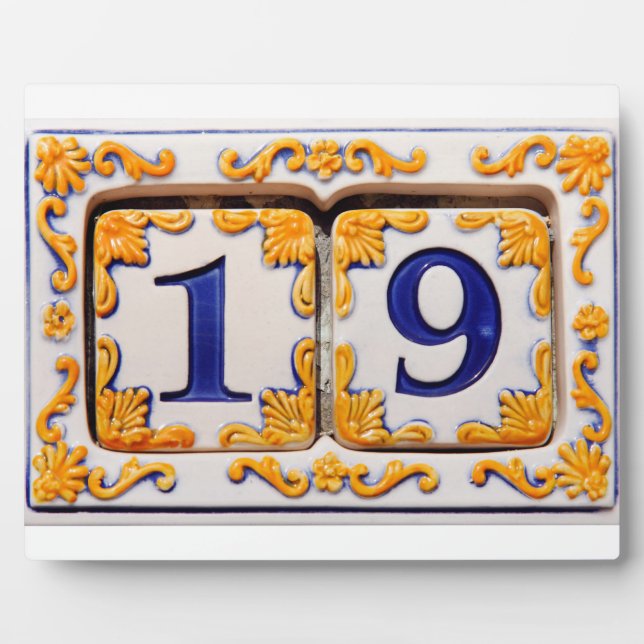 Nineteen Plaque (Front)