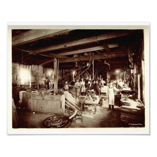 Nineteenth Century Water Pattern Maker's Shop Photo Print (Front)