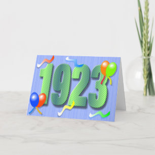 Ninetieth Birthday 1923 Card