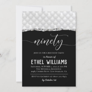 Ninety Diamond Birthday Invitation