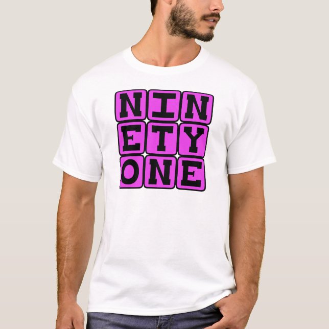 Ninety One, Number 91 T-Shirt (Front)