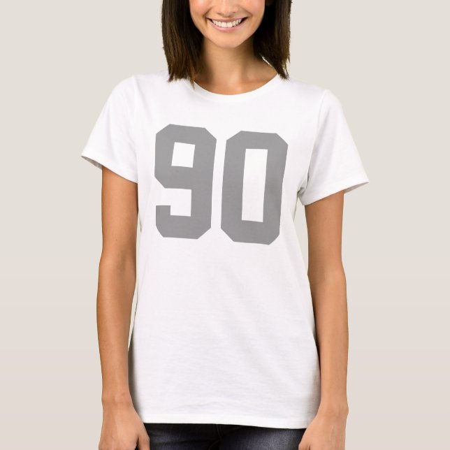Ninety Simple Number T-Shirt (Front)