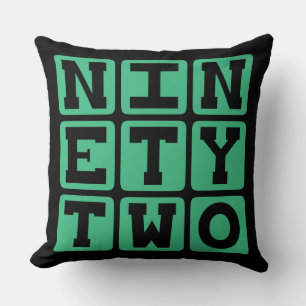 Ninety Two, Number 92 Cushion