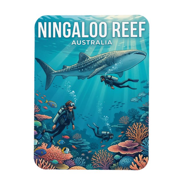 Ningaloo Reef Australia Magnet (Vertical)