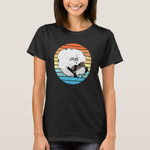 Ningaloo Surfing Racoon Vintage Sunset T-Shirt