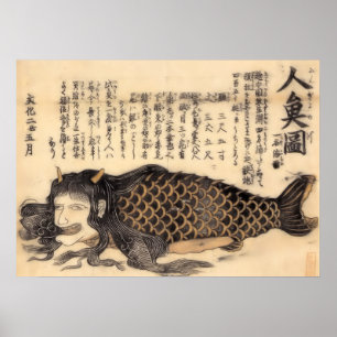 Ningyo-no-zu-Bunka (mermaid), Poster