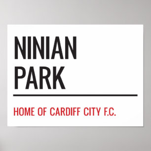 Ninian Park Stadium Street Sign