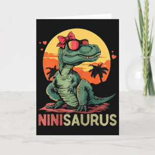 Ninisaurus Dino Dinosaur Nini-saurus T-rex Mother' Card