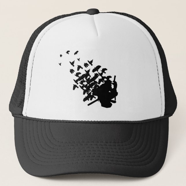 Ninja 2 Crow Trucker Hat (Front)