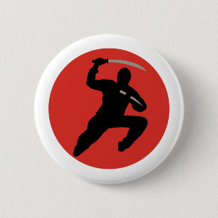 Ninja 6 Cm Round Badge