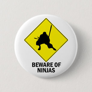 Ninja 6 Cm Round Badge