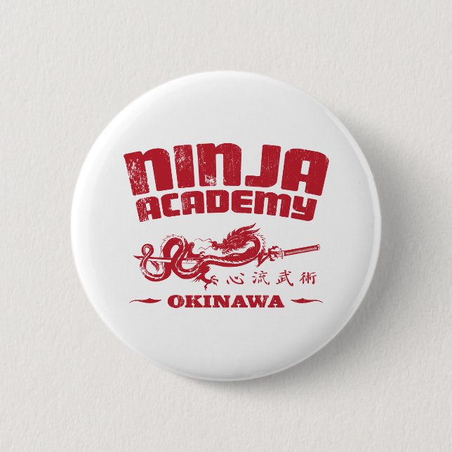 Ninja Academy Okinawa Kill Bill 6 Cm Round Badge (Front)