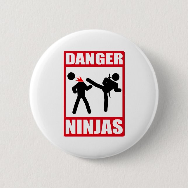 Ninja Academy Okinawa Kill Bill 6 Cm Round Badge (Front)